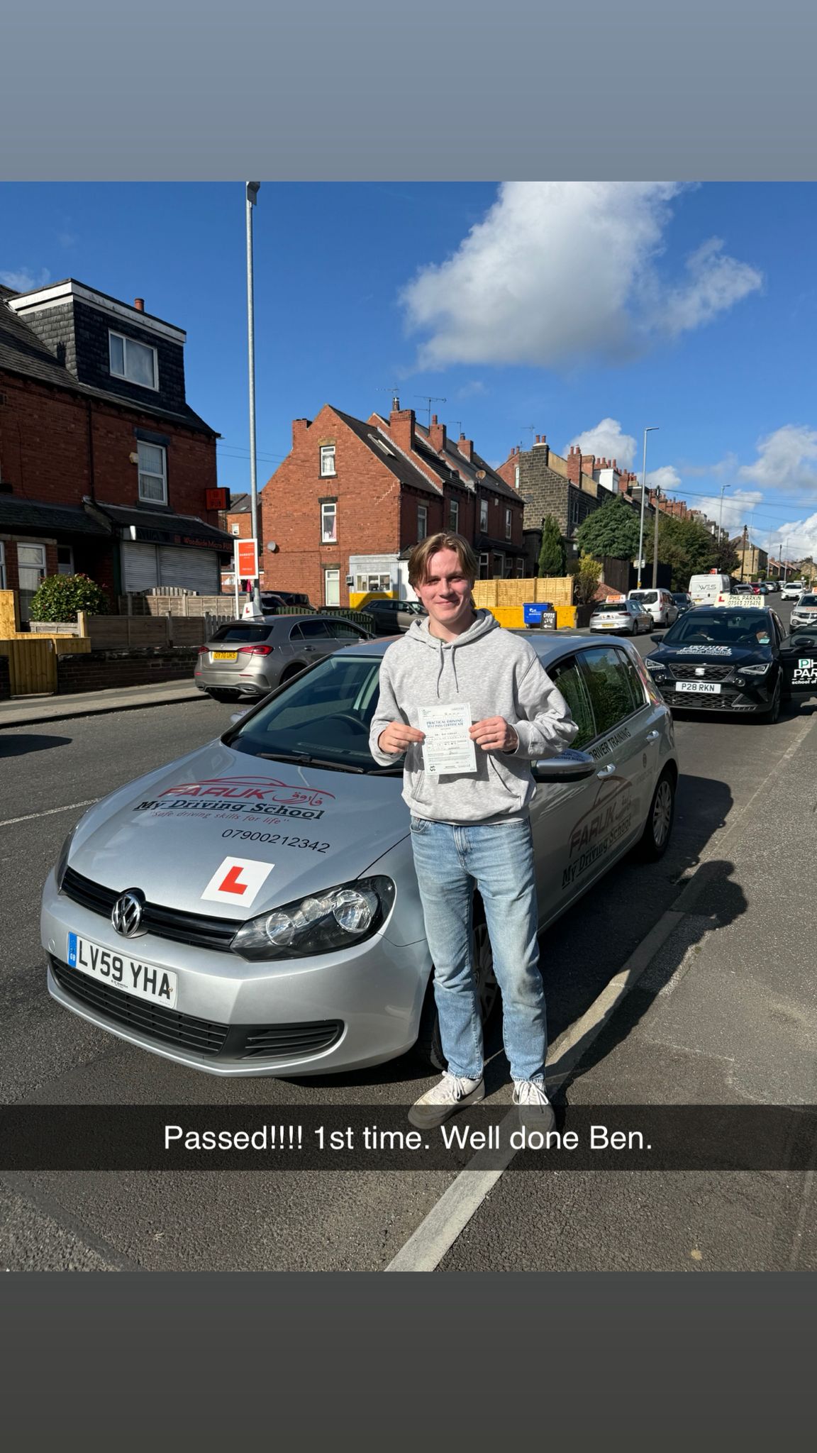 Student who passed with Faruk